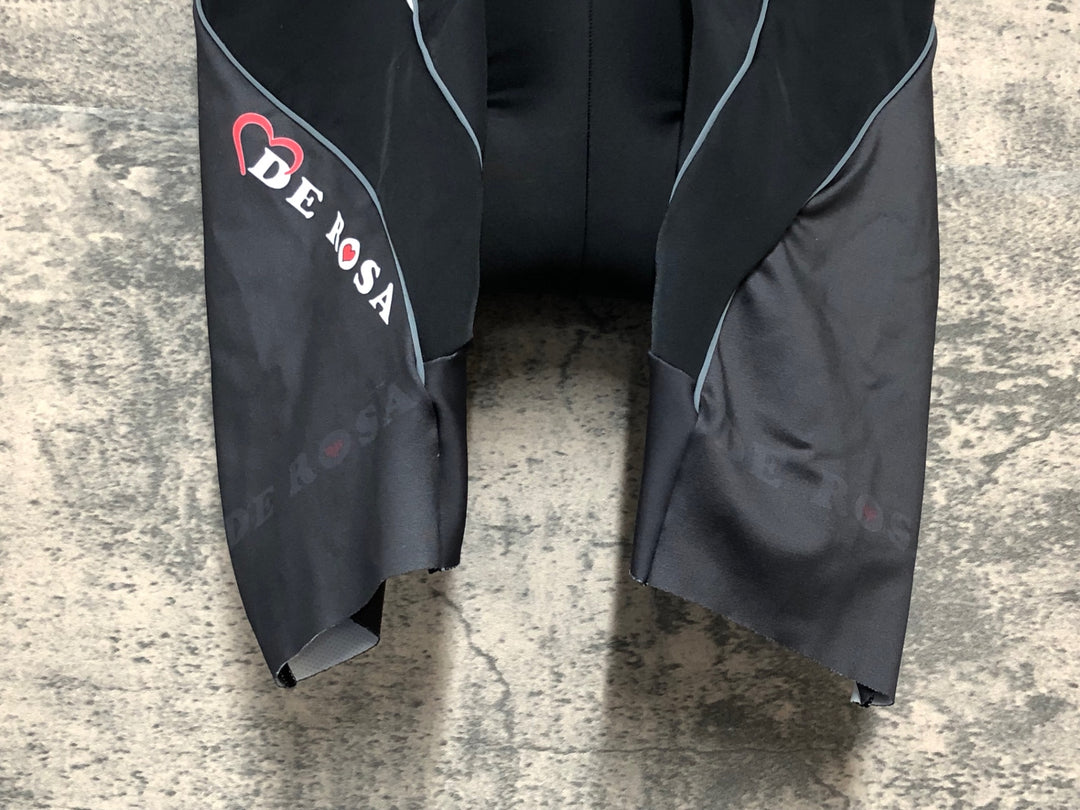 KK364 サンティーニ Santini レーサーパンツ 黒 M DE ROSA ※ほつれ