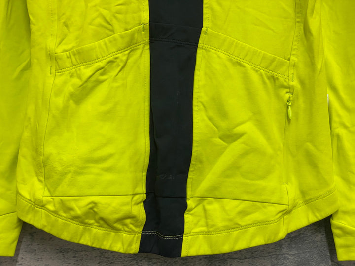 KA226 ラファ Rapha LONG SLEEVE SOUPLESSE JERSEY 長袖 サイクルジャージ 黃 S 裏起毛