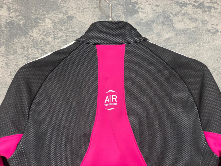 KA052 パールイズミ PEARL iZUMi 長袖 ソフトシェル サイクルジャケット 黒 ピンク S 裏起毛 レディース WINDBREAK