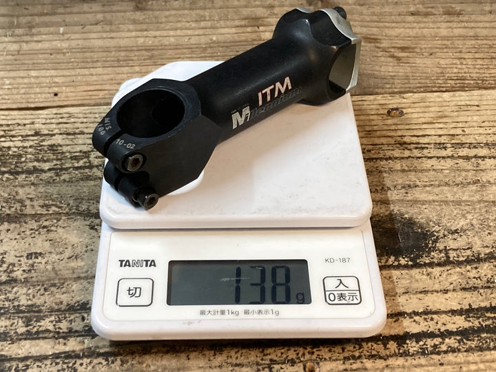 JQ554 iTM Millenium CNC アルミステム 黒 Φ26.0 100mm OS