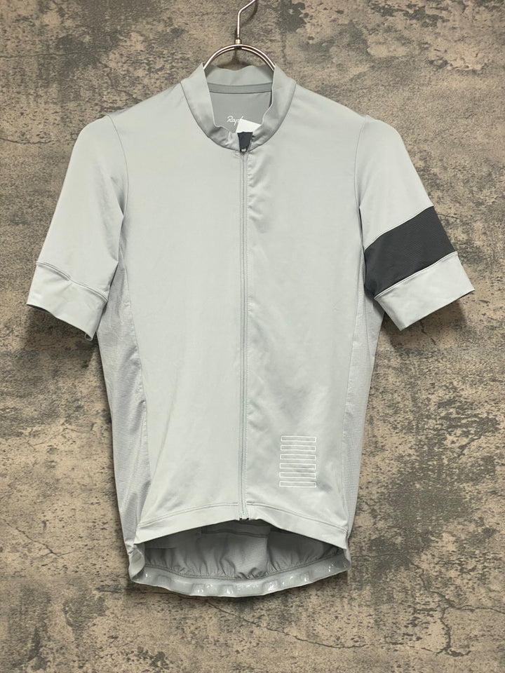 JX035 ラファ Rapha PRO TEAM TRAINING JERSEY 半袖 サイクルジャージ グレー XS 裾ゴム伸び
