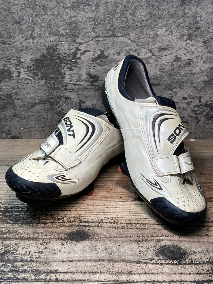 JP528 ボント BONT ヴァイパー VAYPOR ビンディングシューズ EU44 3穴 白 ※ジャンク