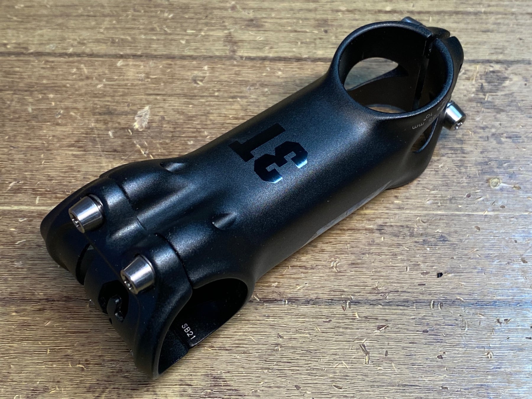 JP317 3T MTB STEM TEAM STEALTH アルミ ステム 黒 85mm Φ31.8 OS 10