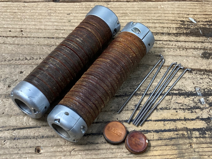 KO815 ブルックス BROOKS Plump LEATHER GRIPS ハンドルグリップ