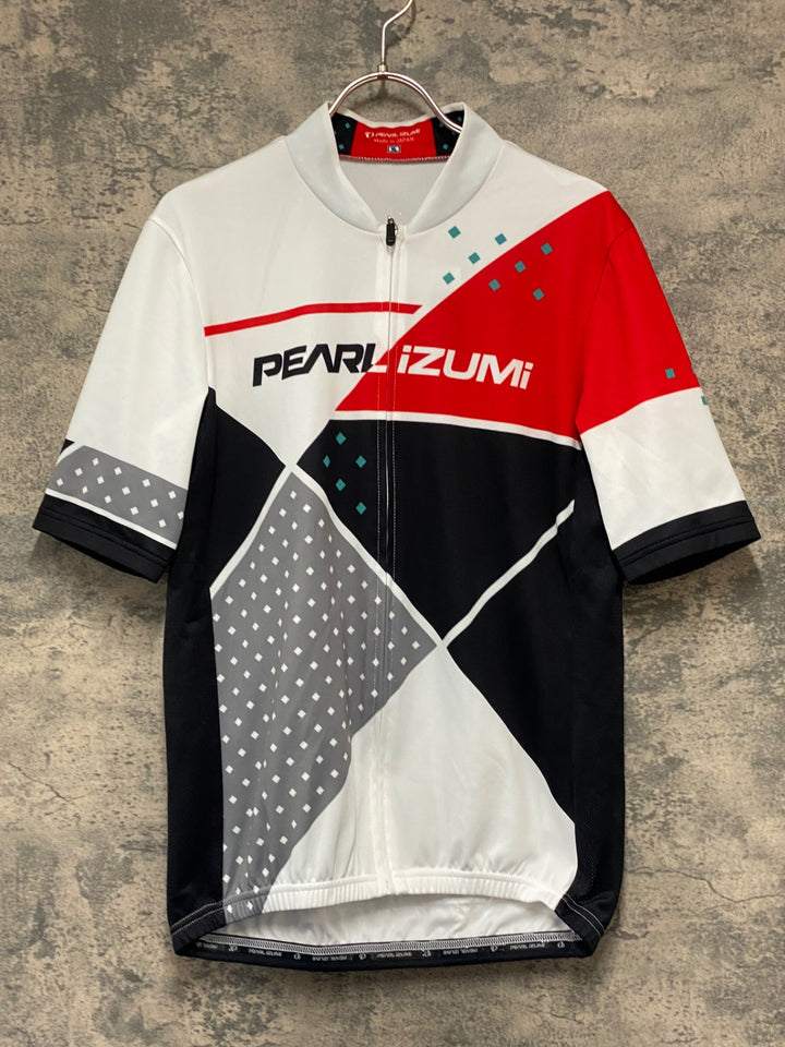 KL205 パールイズミ PEARL iZUMi 半袖 サイクルジャージ 白 赤 黒 XL