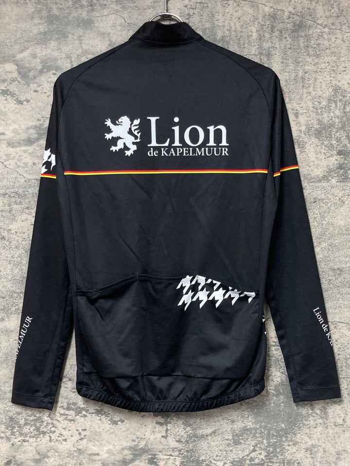 JW661 リオンドカペルミュール Lion de KAPELMUUR 長袖 サイクルジャージ 黒 S