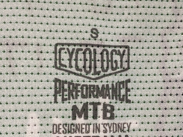 JS503 サイコロジー CYCLOGY MTB 半袖 ドライ Tシャツ 緑 柄 S