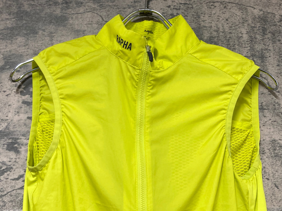 JW714 ラファ Rapha PRO TEAM LIGHTWEIGHT GILET サイクルベスト ジレ 黄 XS