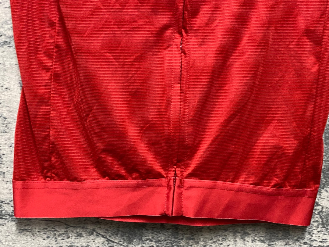 KB694 カステリ CASTELLI ロッソコルサ ROSSO CORSA 半袖 サイクルジャージ 赤 M