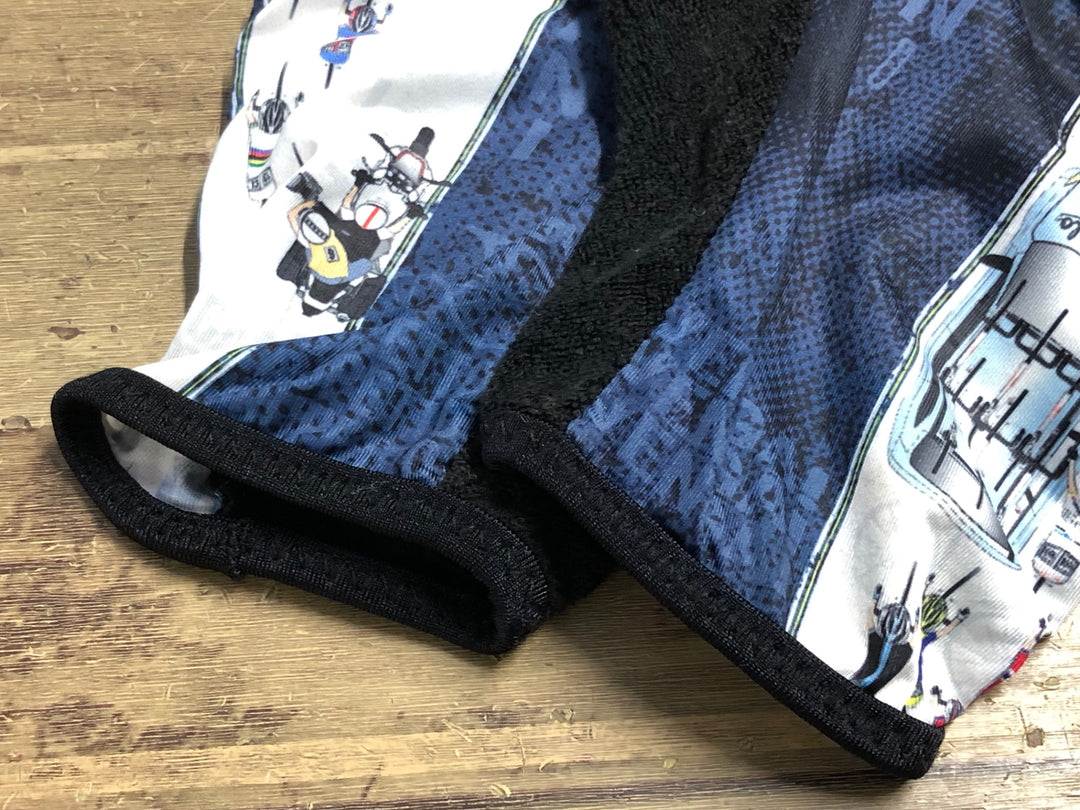 KM383 パンダーニ Pandani 指切 グローブ 紺 黒 L