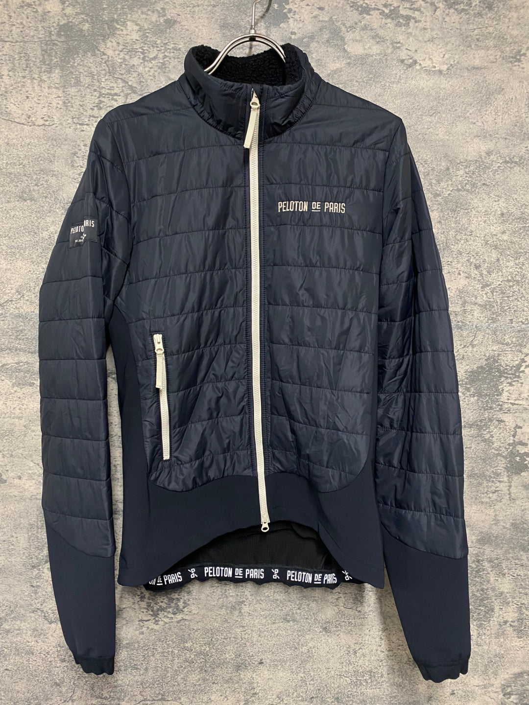 KB617 プロトンドパリ Peloton de Paris Vainqueur Puffy Jacket 長袖 サイクルジャケット 黒 S 中綿