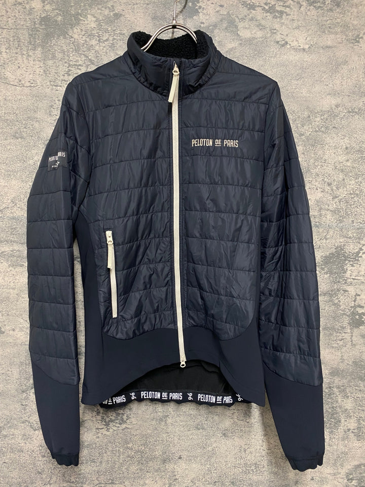 KB617 プロトンドパリ Peloton de Paris Vainqueur Puffy Jacket 長袖 サイクルジャケット 黒 S 中綿