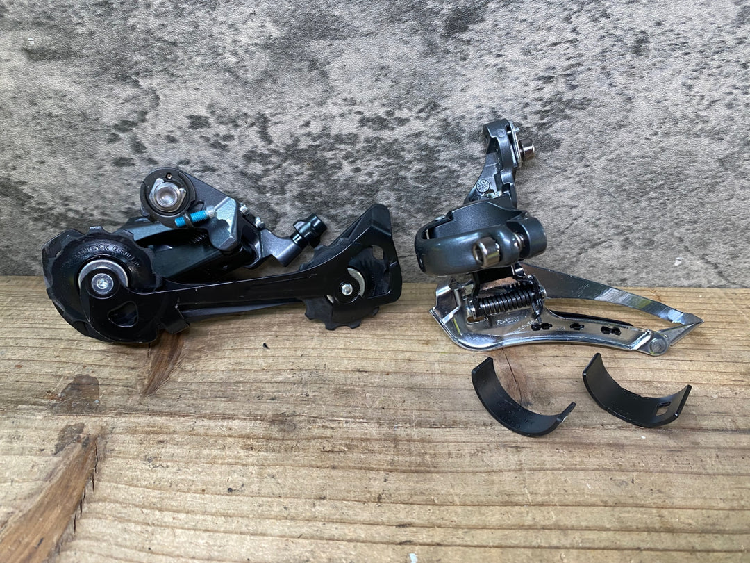 JG449 シマノ SHIMANO クラリス Claris FD-R2000 RD-R2000 フロント リアディレイラー セット 2x8S バンド Φ34.9 Φ31.8 GS