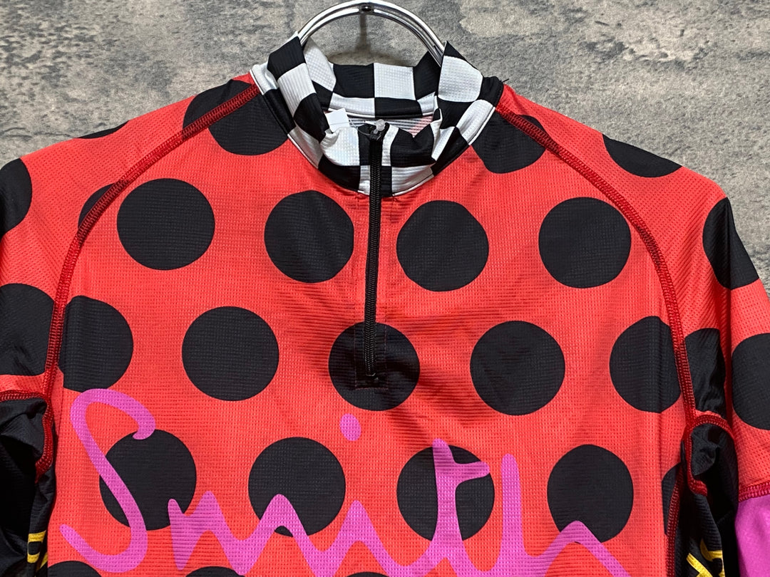 KN955 アレ ALE x ポールスミス Paul Smith 半袖 サイクルジャージ 赤 S