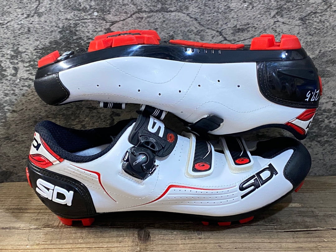 KG381 シディ SIDI TRACE MTB ビンディングシューズ 白 SPD EU45 ※ペン字あり
