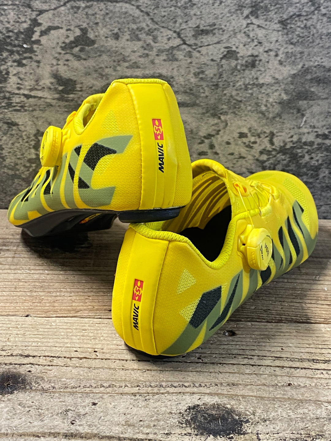 KH366 マヴィック MAVIC コスミック COSMIC SL ULTIMATE ビンディングシューズ EU41 1/3 26㎝ イエロー SPD-SL 未使用品