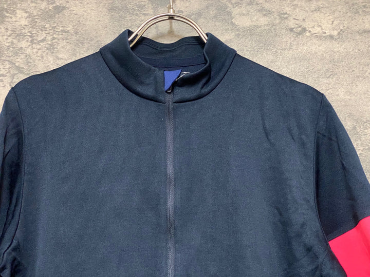 JQ086 ラファ Rapha CLASSIC JERSEY サイクルジャージ 紺 M