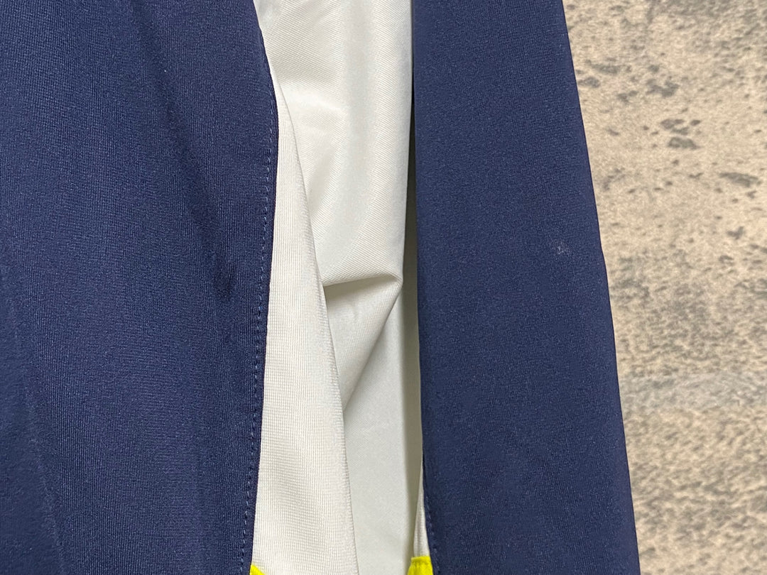 JN193 ルコックスポルティフ le coq sportif 長袖 サイクルジャケット 紺黄 M