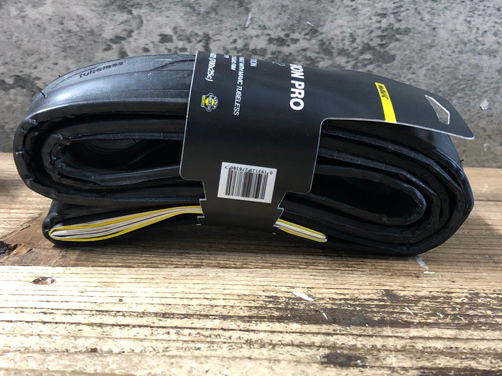 KG349 マビック MAVIC YKSION PRO UST 2 チューブレスレディ タイヤ 黒 700x25C 2本セット 未使用