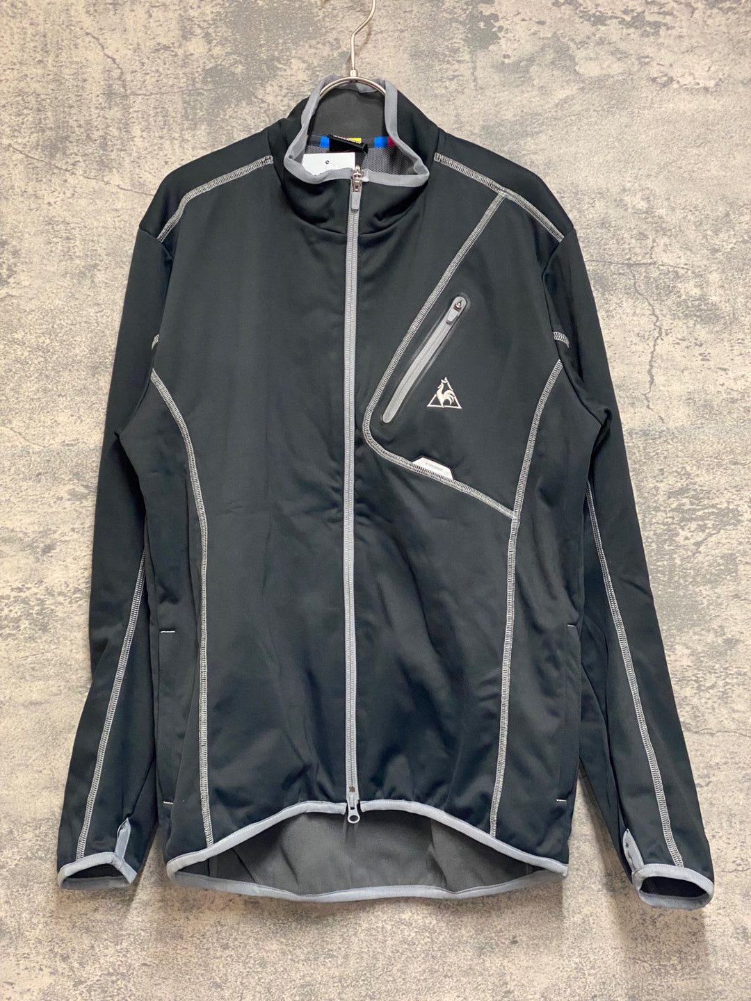 JO209 ルコックスポルティフ le coq sportif 長袖 サイクルジャケット 黒 O 裏起毛