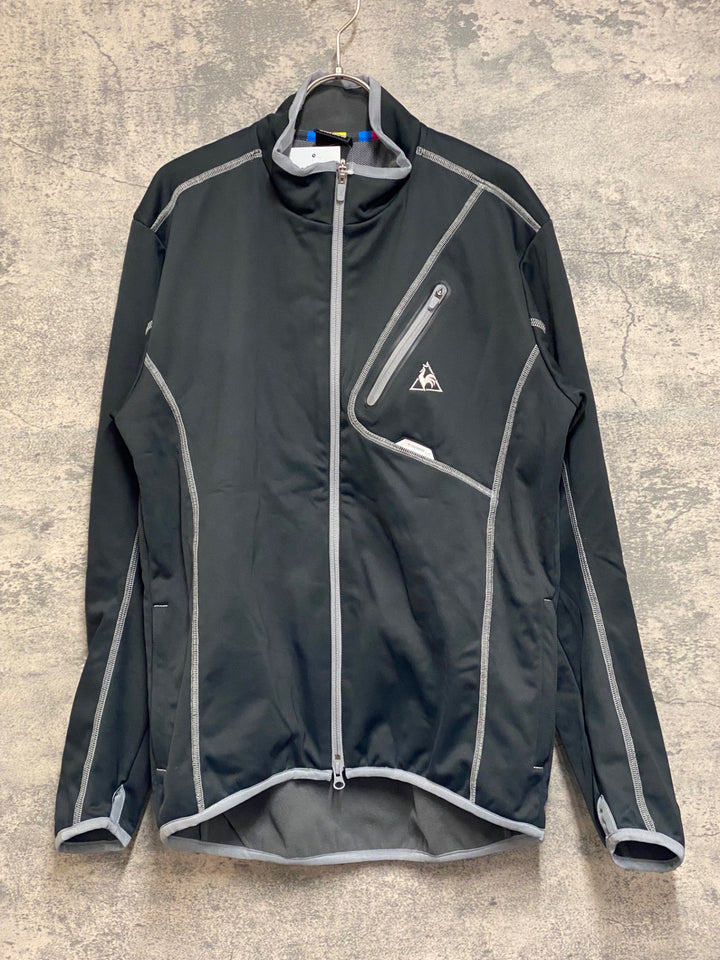 JO209 ルコックスポルティフ le coq sportif 長袖 サイクルジャケット 黒 O 裏起毛