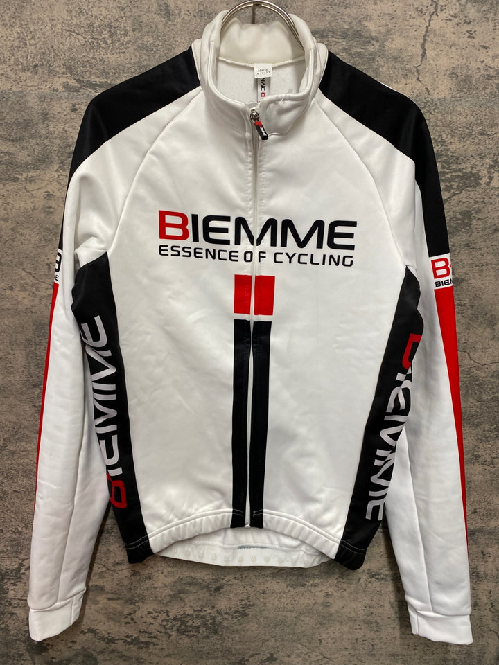 KF698 ビエンメ BIEMME 長袖 サイクルジャケット 白 S 裏起毛