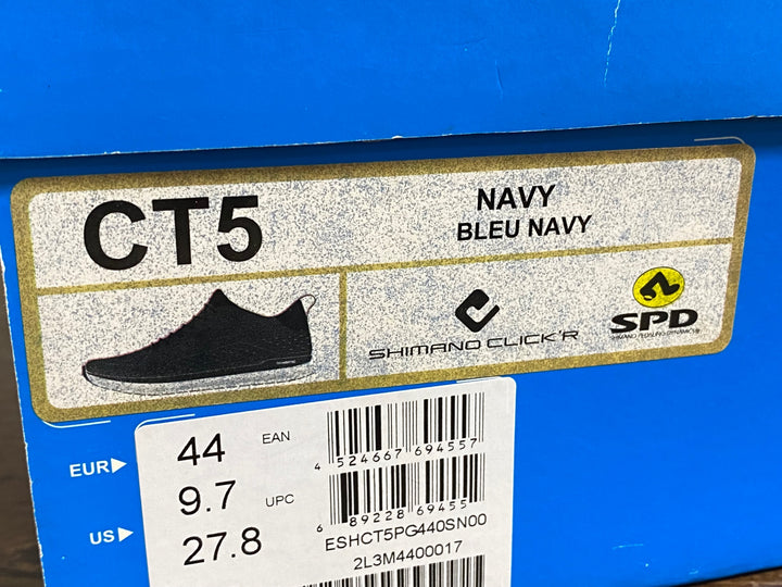 JX994 シマノ SHIMANO CT5 SH-CT500-S N フラットシューズ レース 紺 EU44