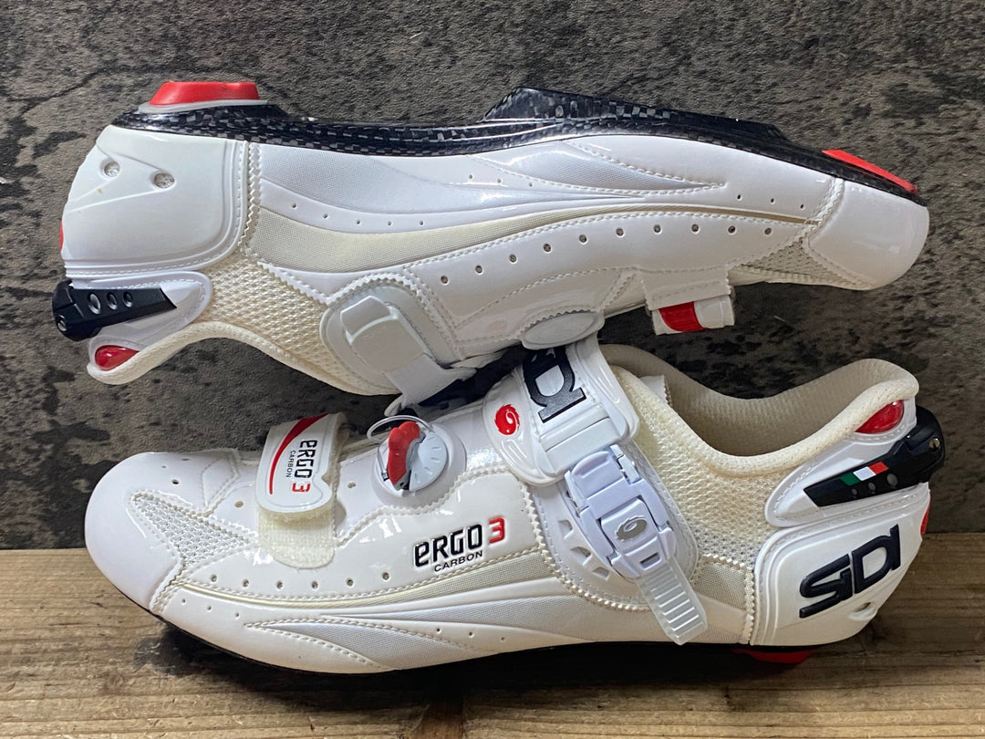 KI021 SIDI エルゴ カーボン ERGO3 CARBON ビンディングシューズ 白 EU44