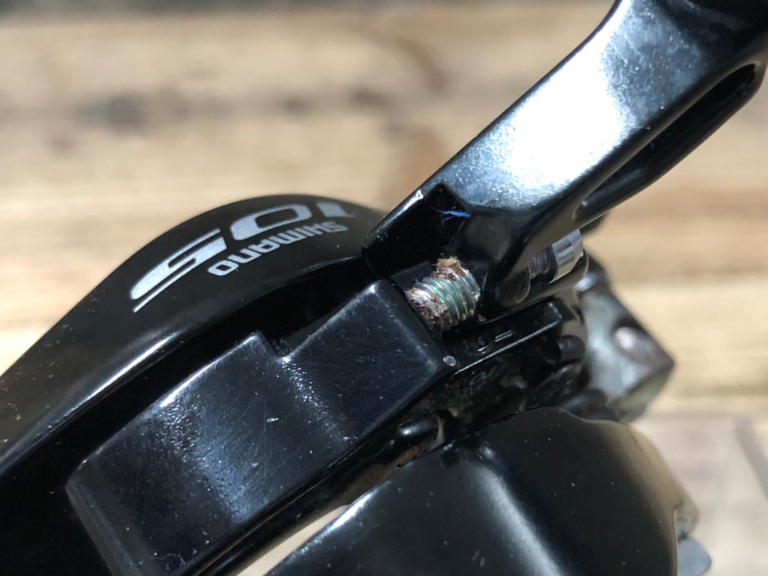 JW957 シマノ SHIMANO 105 BR-5800 ブレーキキャリパー 前後セット ※錆大 ローラー回転不良 ジャンク