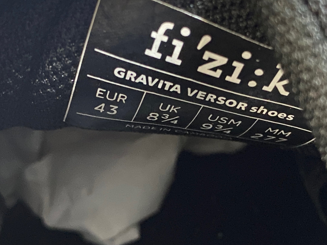 JP059 フィジーク FIZIK GRAVITA VERSOR ビンディングシューズ SPD EU43 黒
