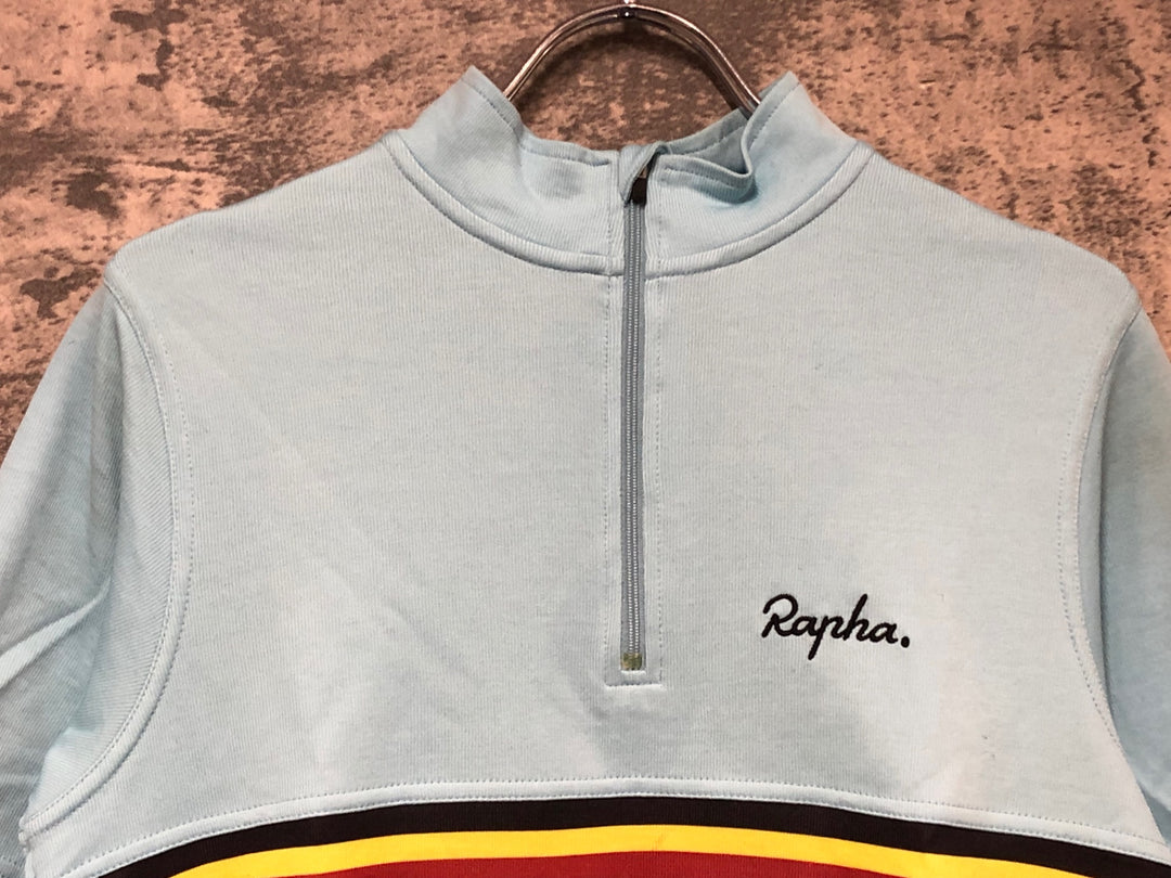JT800 ラファ RAPHA CLUB JERSEY 半袖 サイクルジャージ M 水色