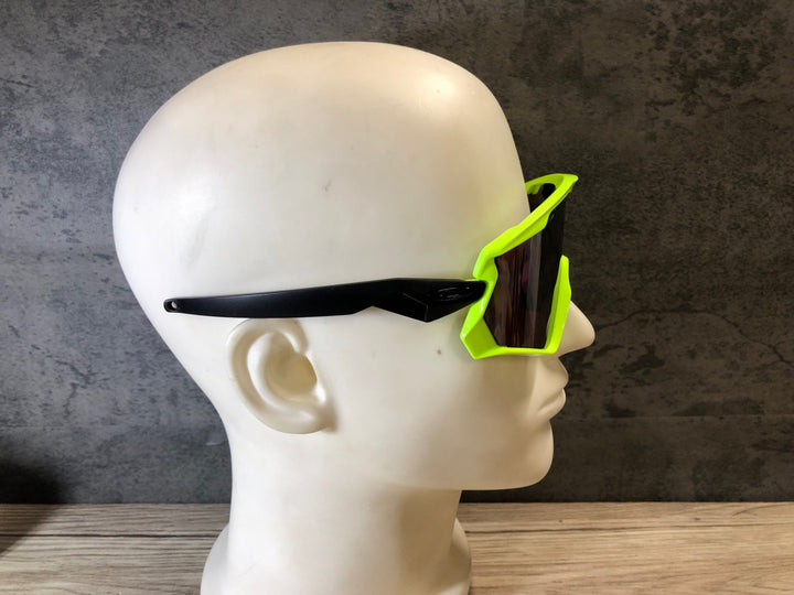 JS593 オークリー OAKLEY WINDJACKET 2.0 サングラス アイウェア 蛍光黄 黒 PRIZM ※レンズ剥離