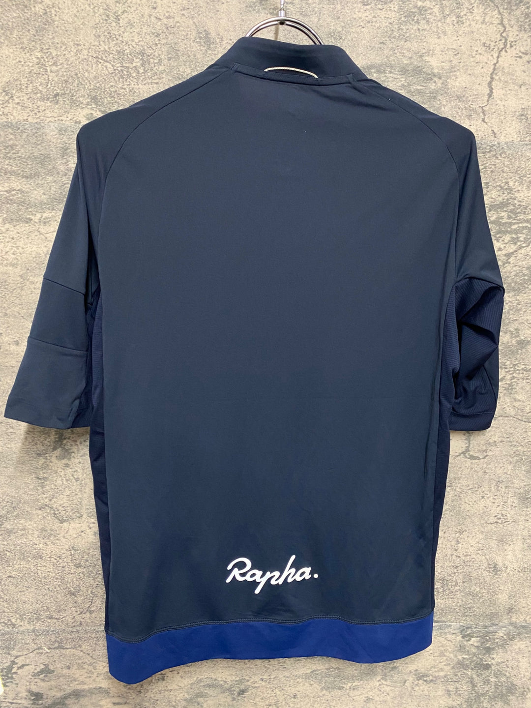 KQ689 ラファ Rapha EXPLORE ZIP NECK TECHNICAL T-SHIRT 半袖 Tシャツ 濃紺 XS