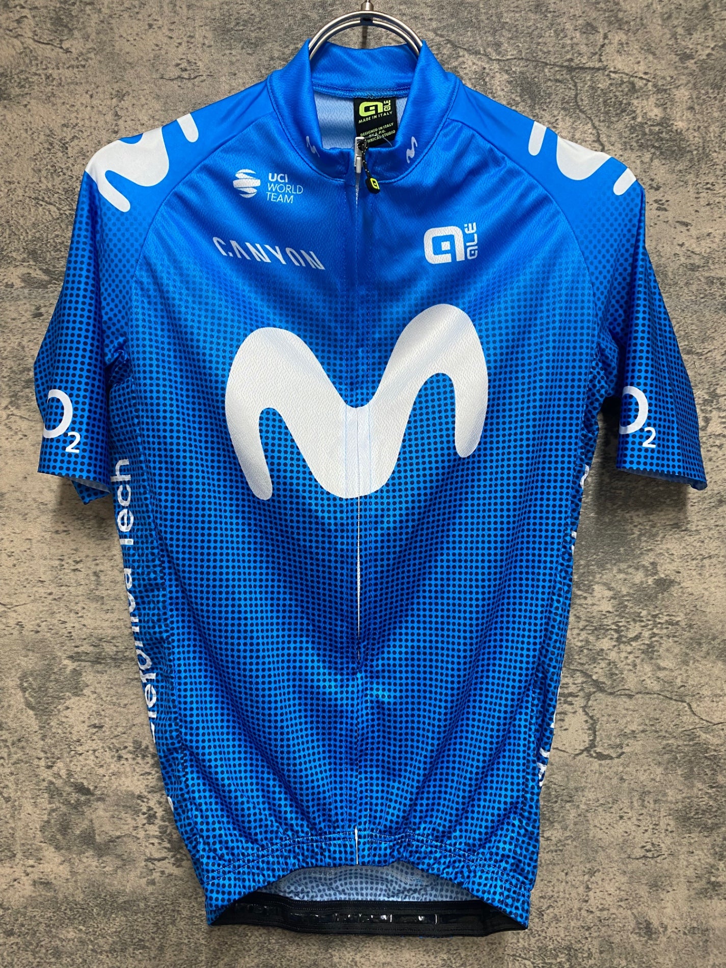 JS483 アレ ALE 半袖 サイクルジャージ 水色 S movistar – BICI AMORE