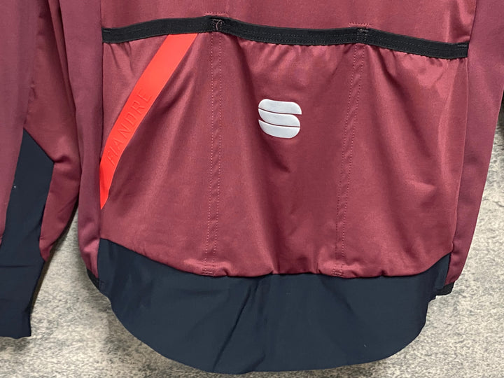 JU084 スポーツフル sportful 長袖 サイクルジャージ バーガンディ M
