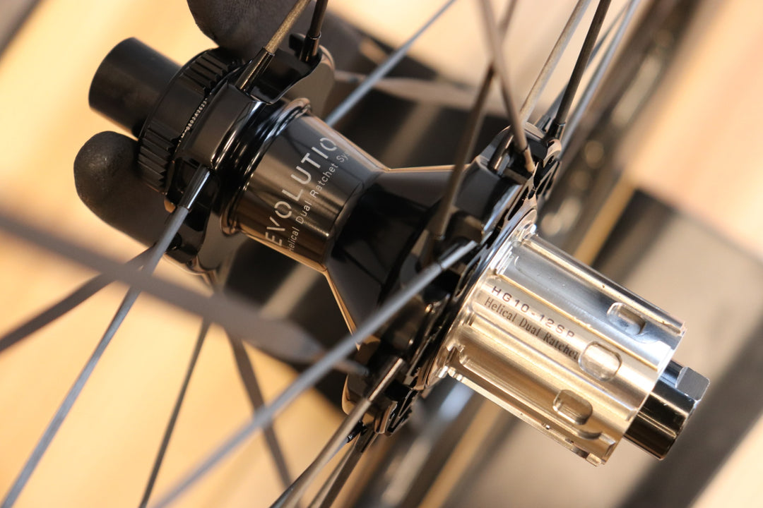 エリートホイールズ ELITEWHEELS ドライブ ヘリックス DRIVE HELIX 57D CS カーボン チューブレス ホイールセット シマノ 11S/12S 【さいたま浦和店】