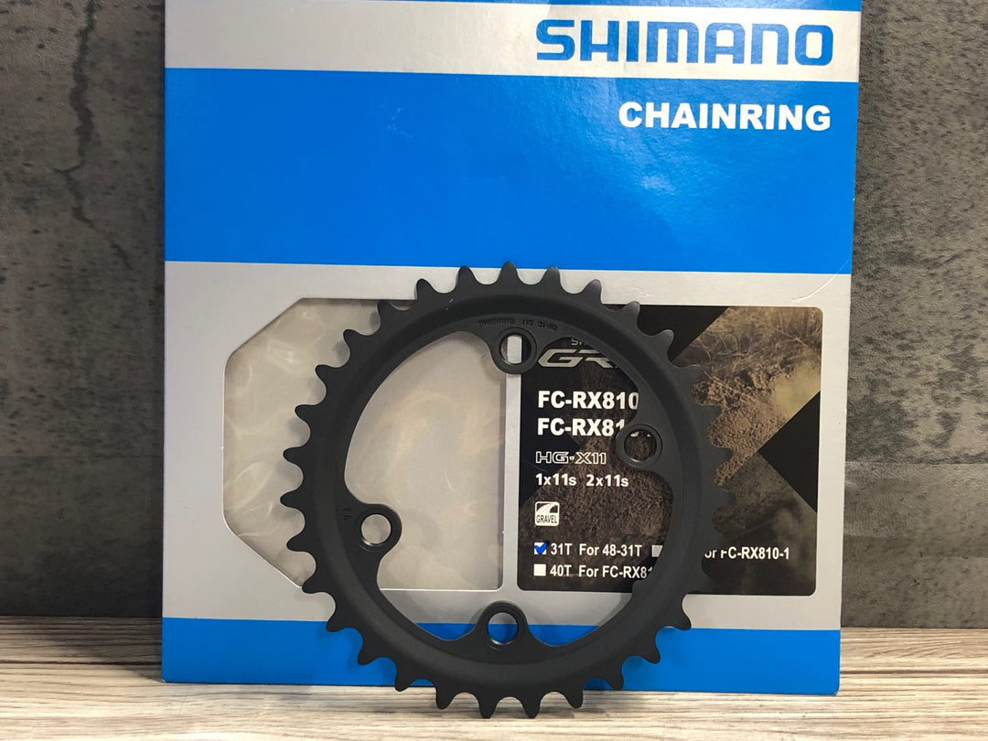 JY199 シマノ SHIMANO GRX FC-RX810 チェーンリング 31T 未使用品