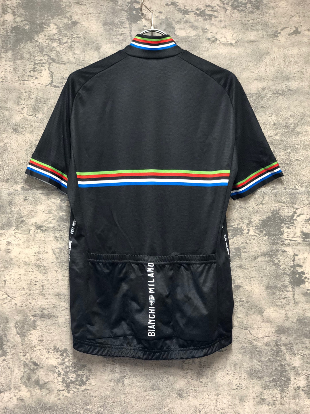 KK096 ビアンキ BIANCHI 半袖 サイクルジャージ 黒 M
