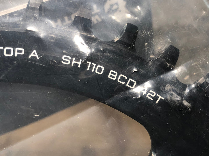 JH800 ウルフトゥース WOLF TOOTH DROP STOP CHAINRING チェーンリング 42T BCD110 ナローワイド シマノ SHIMANO 4 Bolt対応