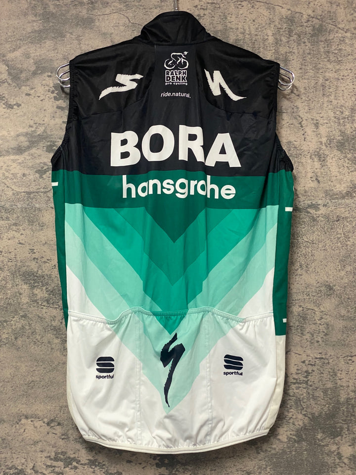 KJ776 スポーツフル sportful サイクルベスト ジレ 黒 白 L BORA hansgrohe