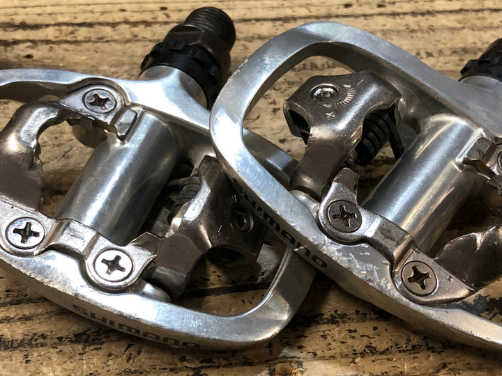 JX056 シマノ SHIMANO PD-A520 ビンディングペダル SPD シルバー