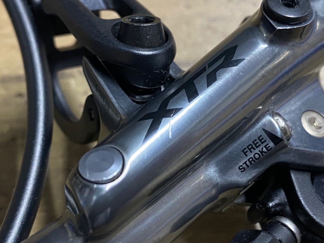 KH716 シマノ SHIMANO XTR BL-M9120-L BL-M9120 右前 ブレーキ レバー キャリパー セット 2フィンガー Φ22.2 フラットマウント 油圧