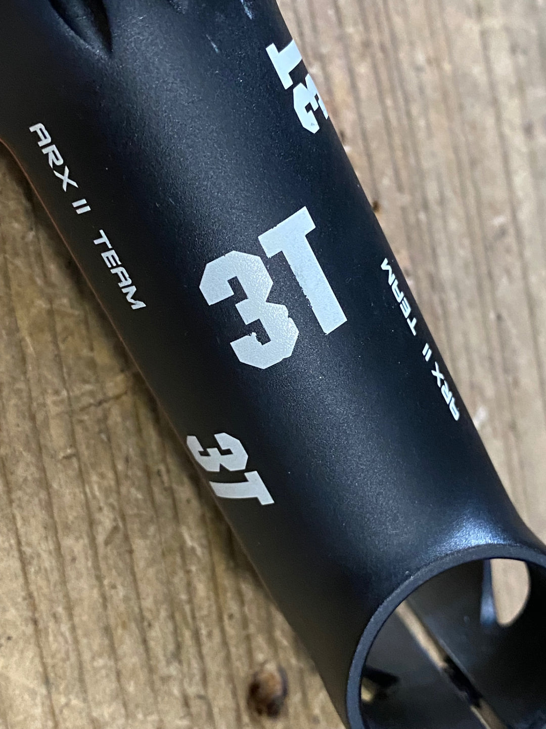KR181 3T ARX Ⅱ TEAM アルミ ステム 黒 赤 100mm Φ31.8 OS ※ボルト欠品