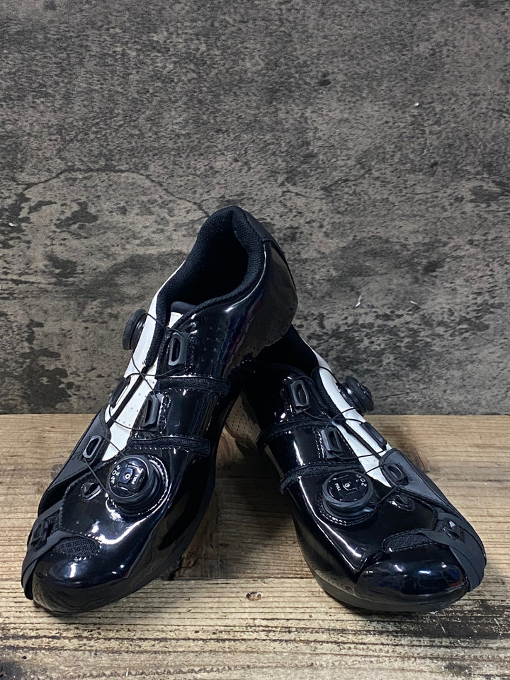 JR988 リンタマン Lintaman ADJUST ビンディングシューズ 3穴 黒 白 EU43 ダイヤル式