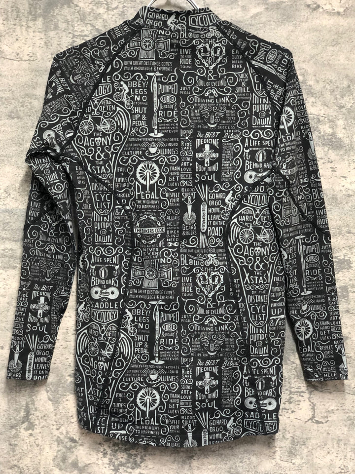 KE105 サイコロジー CYCOLOGY PERFORMANCE LONG SLEEVE BASEKATER 長袖 ベースレイヤー 黒 S 裏起毛
