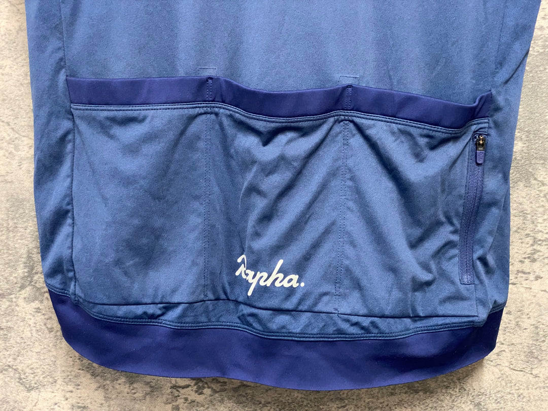 JZ241 ラファ Rapha CORE JERSEY 半袖 サイクルジャージ 青 XL