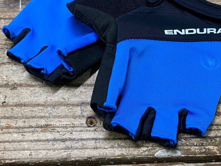 JN994 エンデュラ ENDURA 指ぬき グローブ 黒青 M