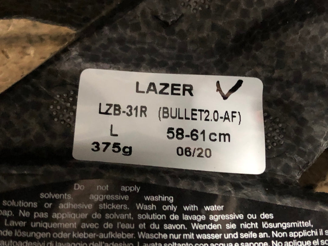 KK540 レイザー LAZER BULLET 2.0 AF ヘルメット 白 L 2020/06製造 未使用