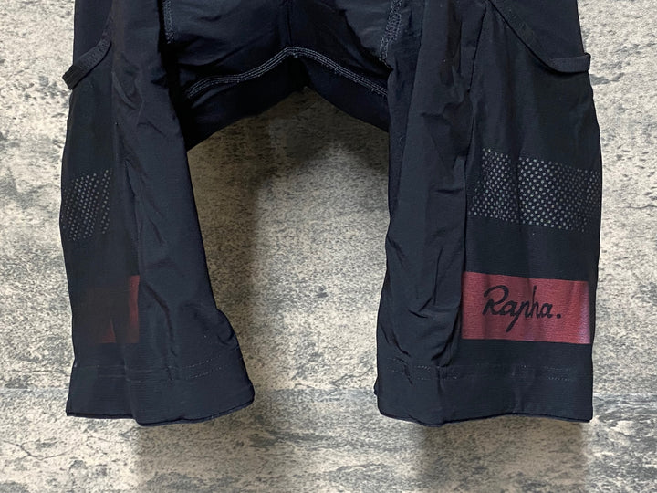 JR935 ラファ Rapha BREVET CARGO BIB SHORTS カーゴ ビブショーツ 黒 S ※パッドあたり