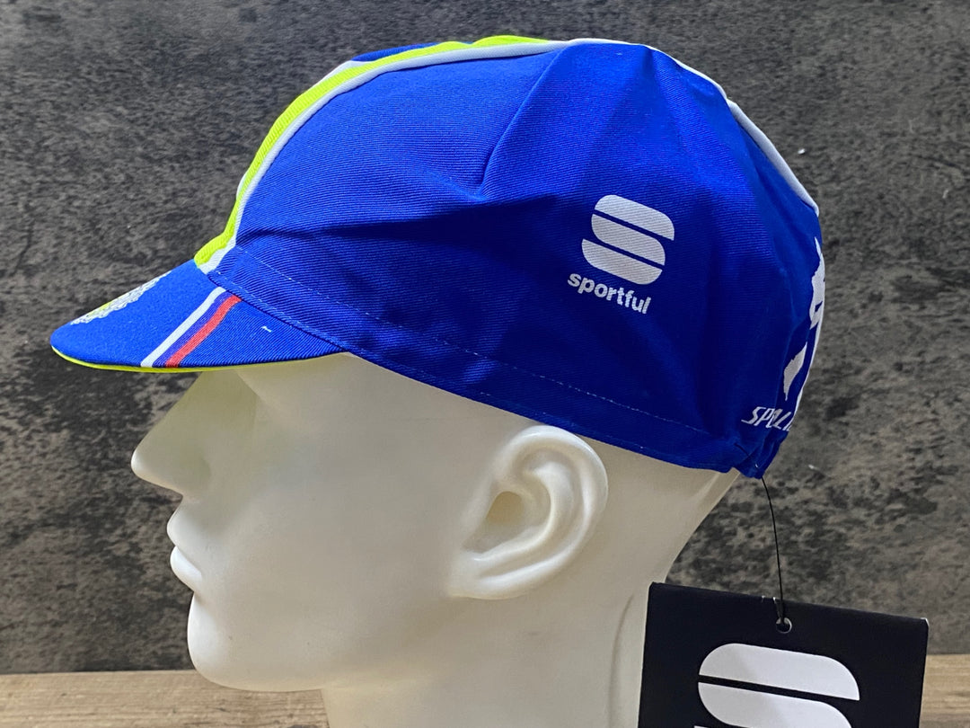 KJ774 スポーツフル sportful サイクルキャップ 紺 黃